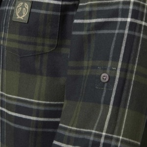 chemise-heron-flannel-femme-chevalier-vert-detail